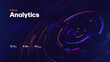 © Oleg - Big Data Analytics And Digital Transformation Concept With Neon Data Streams And Circular Visualization On Dark Background. Advanced Analytics Solution For Business Intelligence. Vector Illustration.