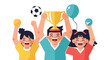 © monster - Children Celebrating Sports Victory.