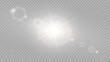 © Vector light Studio - Vector transparent sunlight special lens flare light effect. Stock royalty free vector illustration.
