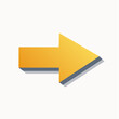 © andre - Yellow Arrow Pointing Right with Shadow