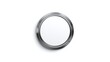 © SunNature - Silver Metallic Round Button Isolated on White Background, Graphic Element