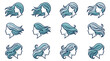© Uli - Collection of Various Hairstyle Silhouettes
