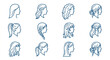 © Dita - Variety of Women's Hairstyles Illustration