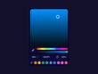 © Kunal Goyal - Color Picker Web App UI/UX Design Dark Mode