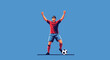 © Cala - Soccer Player Celebrating A Goal With Arms Raised High