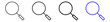 © artfuSign - Search magnifying glass discovery find linear icon collection design. Editable vector stroke icons