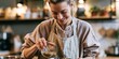 © gunzexx png and bg - A cheerful woman enjoys cooking in a warm, inviting kitchen, showcasing her culinary skills while bringing joy and warmth through hands-on food preparation and creativity.