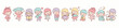 ©  Yassine DS - Collection of cute chibi characters engaged in various leisure activities like reading painting and singing