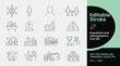 © Safa - Collection of minimalist line art icons depicting daily routines, work, travel, and lifestyle in editable stroke vector format.