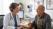 © YUAN DESIGN - Senior Patient Consulting with Female Doctor in Medical Office