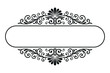 © AmjadDesigns - Luxury black and white Victorian style text frame vector illustration