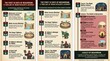 © pikkasbun - Infographic about the first 10 days of Muharram for Shia Muslim community in educational and informative style with beige and red color scheme in flat design for religious and cultural use