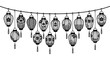 © Afi - Day of the Dead sugar skull garland.