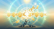 © Arslon - Golden chain breaking under financial pressure, symbolizing debt release, insolvency resolution, bankruptcy recovery and freedom from liabilities.