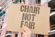 © AndriiKoval - 'Chair not fair' Electric execution fails justice. EXECUTION. UNJUST. CRUEL. PUNISHMENT. FAILURE.