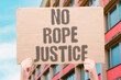 © AndriiKoval - 'No rope justice' Hanging doesn't equate to fairness. DEATH. PENALTY. UNJUST. CRUEL. BARBARIC.