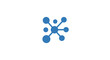 © Sipa - Blue molecular structure graphic symbol.