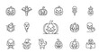© inayah - Halloween icons and pumpkin faces.