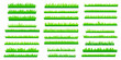 © JAFOR - Set of green grass vector illustration for nature eco plant field spring summer design banner pattern icon