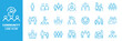 © top - Modern Community line icon set. Neighborhood, friendship, family, love, teamwork, team building, leadership, unity, coworker outline icons. Love family care community outline icons. heart icons