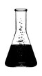 © Asif - Erlenmeyer flask with bubbling liquid chemical reaction vector art