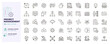 © Pedro - Project management icons. Workflow, productivity, planning and team coordination thin line icon set. Editable stroke vector illustrations.