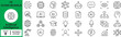 © Niloy - Set of 32 Artificial intelligence icons Each icon will be different, create a vector outline icons using white background and black color