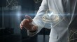 © AbuAbdillah - Businessman touching holographic screen with checkmark confirmation