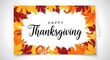 © gifts - Happy thanksgiving canada greeting card with colorful fall leaves