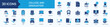 © Siti - College Graduation Icon Set Flat Blue Style