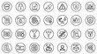 © Abdul - Data protection and cybersecurity compliance outline icon set for privacy policy, digital audits, and information governance tools