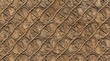 © Remaja - Rusty metal grate texture with a woven pattern, close-up of weathered industrial surface