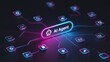 © Anwesha - AI agentic workflow automation artificial intelligence agent software interface nodes triggers data tool dashboard coding icon flow process database technology 3d rendering.