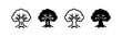 © liubomir118809 - Money tree icons. Symbol of financial growth, wealth, and prosperity.