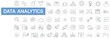 © abdur - Set of data analytics line icons for business strategy and digital information analysis