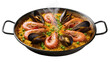 © Julia - Seafood Paella with Shrimp and Mussels in a Pan