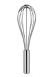 © Mibabaproject - Metal whisk stands upright, sleek and polished
