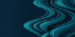 © Md - Vibrant Teal Liquid Wave Texture with Elegant Stratified Lines for Modern Multimedia Art