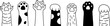 © CNuisin - cat paw footprint cartoon character icon breed calico illustration doodle