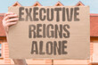 © AndriiKoval - 'Executive reigns alone' President rules without oversight. CHECKS. BALANCES. POWER. UNCHECKED. BRANCH.