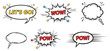 © ArginaAkterRakhi - Vintage comic book speech bubbles and sound effects collection