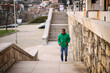 © Sibila and Pavel/Stocksy - Black Man Jogging/Training Outdoors. Runner.