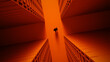 © Marcos Osorio/Stocksy - Businessman walks through data servers with briefcase in hand