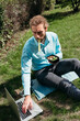 © Irina Polonina/Stocksy - Working Outdoors While Enjoying a Fresh Meal During Sunny Afternoon