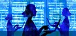 © Iryna Auhustsinovich/Stocksy - Women Managing Servers with Laptop – Neon Data Center Concept