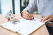 © Cavan - Real Estate Contract Signing For Property Purchase Mortgage