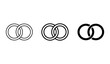 © Atique62 - Interlocking Rings Icons, Linked Circles Symbols, Connected Loops Graphics, Unity and Partnership Vector Art
