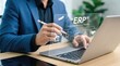 © Melaad - Businessman using erp software on laptop for enterprise resource planning