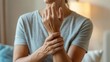 © Jonnnn - Close up of woman holding her painful wrist, suffering from carpal tunnel syndrome or tendonitis