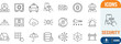 © Sifat Shop - Digital security and protection line icons. lock icon set, key icon set, safe icon set